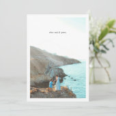 Retrotypografie Ze zei ja Verlovingsfeest Kaart (Staand voorkant)