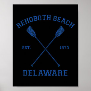 Retrovakantie in Rehoboth Beach voor mannen vrouwe Poster