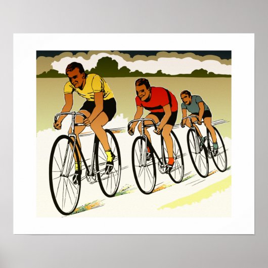 Retrovectorkunst: de race poster (Voorkant)