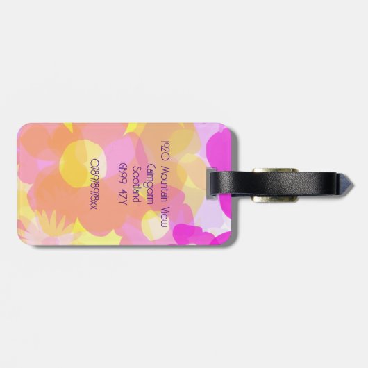 Retroventielvermogen Bagagelabel (Achterkant horizontaal)