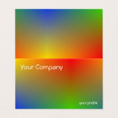 Retroverloop Visitekaartje (Buitenkant ongevouwen)