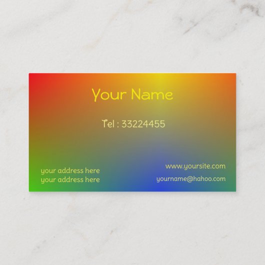 Retroverloop Visitekaartje (Achterkant)