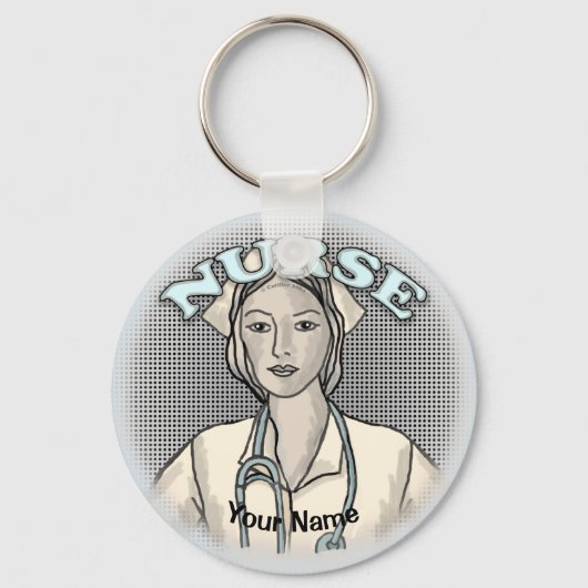Retroverpleegkundige Sleutelhanger (Voorkant)