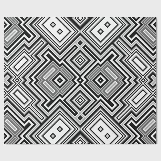 Retrovierkant achtergrond cadeaupapier (Vlak)