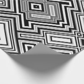 Retrovierkant achtergrond cadeaupapier (Hoek)