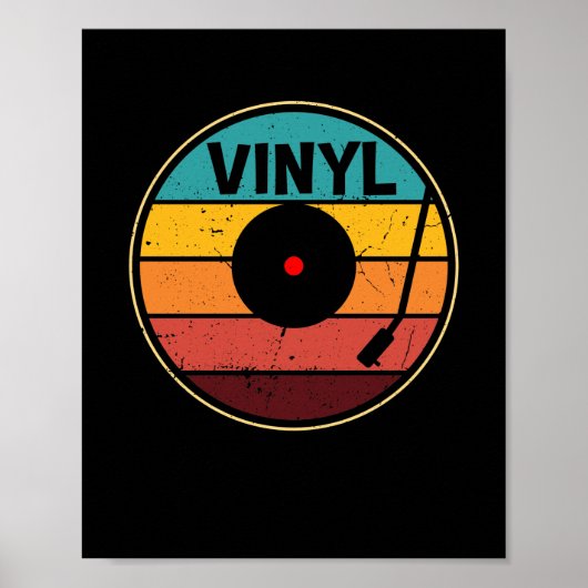 Retrovinylplaat -  vinylplaat LP-record Poster (Voorkant)