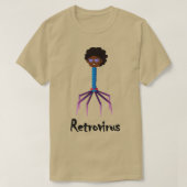 Retrovirus Science Thed Design T-shirt (Design voorkant)