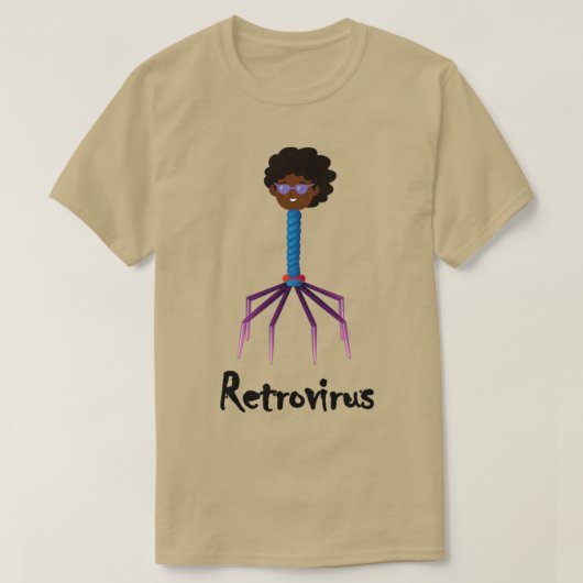 Retrovirus Science Thed Design T-shirt (Design voorkant)