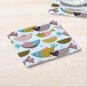 Retrovis Kartonnen Onderzetters (Schuin)