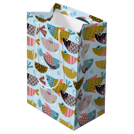 Retrovis Medium Cadeauzakje (Achterkant Gekanteld)