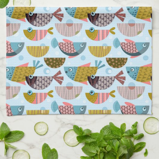 Retrovis Theedoek (Gevouwen)