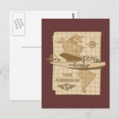 Retrovliegtuig Briefkaart (Voorkant / Achterkant)