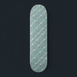 Retrovliegtuig Patroonplaat Persoonlijk Skateboard<br><div class="desc">Bevestig je gordel. Dit Retro Airplane Pattern Skateboard is klaar voor de start. Het ontwerp bevat lijnen van rood, koninklijk blauw en witte, moderne vliegtuigen uit het midden van de eeuw die over een stalen blauwe achtergrond vliegen. Dunne strepen van oranje, kalkgroen en grijs, evenals lijnen van blauwgroen stippen, maken...</div>