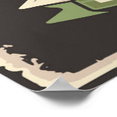 Retrovliegtuig Poster (Hoek)