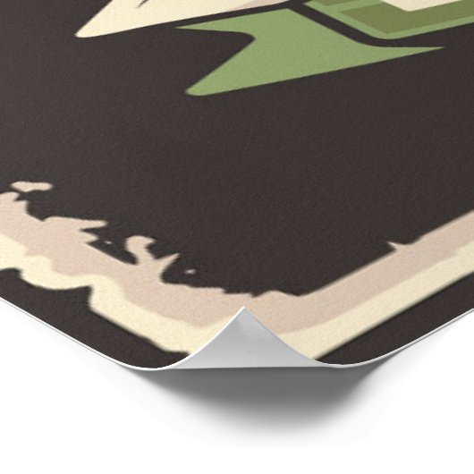 Retrovliegtuig Poster (Hoek)