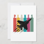 Retrovliegtuigen Jet Vliegtuig Vliegen, Luchtvaart (Voorkant)