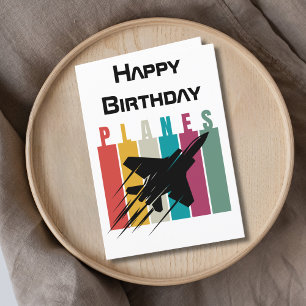 Retrovliegtuigen Jet Vliegtuig Vliegen, Luchtvaart Feestdagen Kaart