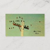 Retrovogels Visitekaartje (Achterkant)