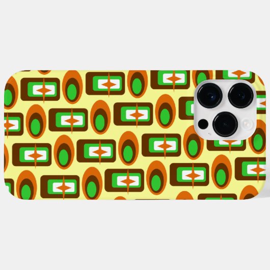 Retrovormen Case-Mate iPhone Case (Achterkant (horizontaal))