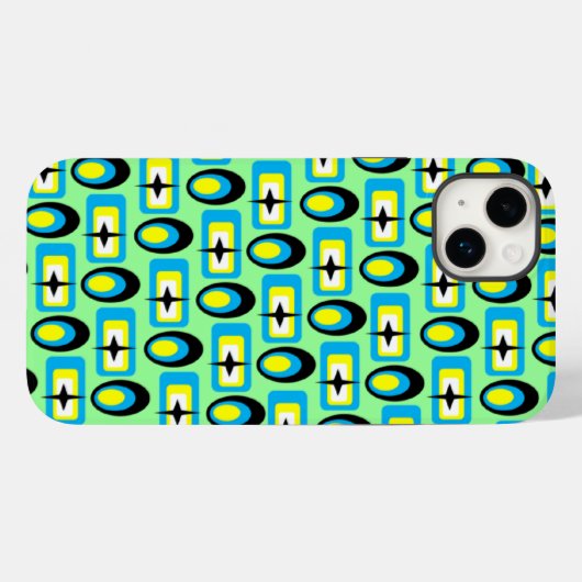 Retrovormen Case-Mate iPhone Case (Achterkant (horizontaal))