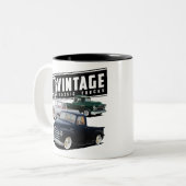 Retrovrachtwagens Tweekleurige Koffiemok (Voorkant links)