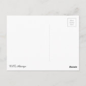 Retrovrouw rood zwart silhouet met Eiffeltoren Briefkaart (Achterkant)