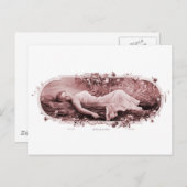  retrovrouwen Franse Victoriaans vrouw Briefkaart (Voorkant / Achterkant)