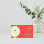 Retrovruchtenontwerp / organisch fruit visitekaartje (Staand voorkant)