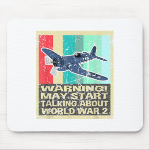 Retrowaarschuwing kan beginnen met praten over WW2 Muismat