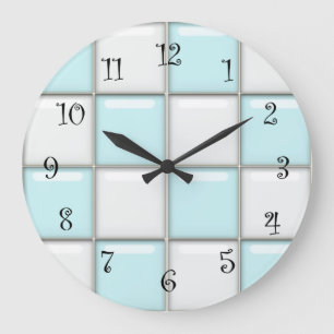 Retrowandklokken van 1950 grote klok