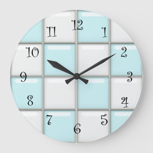 Retrowandklokken van 1950 grote klok (Voorkant)