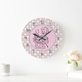 Retrowandklokken van 1950 grote klok (Huis)