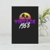 Retrowave 1953 Birthday Gift Idea Kaart (Staand voorkant)