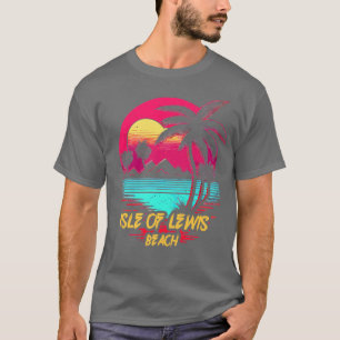 Retrowave Beach Isle of Lewis Strand T-shirt