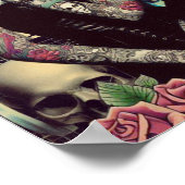 Retrowave Gothic Meisjes Poster (Hoek)