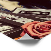 Retrowave Gothic vrouw Poster (Hoek)