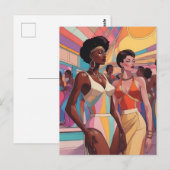 Retrowave Party 1980 Briefkaart (Voorkant / Achterkant)