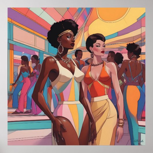 Retrowave Party 1980 Poster (Voorkant)