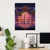Retrowave Poster (Thuiskantoor)