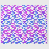 Retrowave Ripple - Gradient Twilight op wit: Cadeaupapier (Vlak)