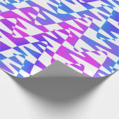 Retrowave Ripple - Gradient Twilight op wit: Cadeaupapier (Hoek)