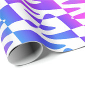 Retrowave Ripple - Gradient Twilight op wit: Cadeaupapier (Rol Hoek)