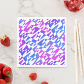 Retrowave Ripple - Gradient Twilight op wit: Servet (Insitu)
