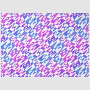 Retrowave Ripple - Gradient Twilight op wit: Tissuepapier