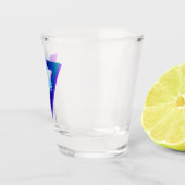 RETROWAVE SYNTHWAVE PALMBOMEN DRIEHOEK SCHOTGELAS SHOT GLAS (Rechts)