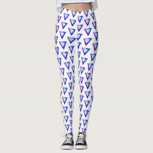 RETROWAVE SYNTHWAVE PALMBOMEN DRIEHOEKIGE LEGGINGE LEGGINGS