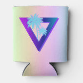 RETROWAVE SYNTHWAVE PALMBOOM TRIANGLE BLIKJE KOELE BLIKJESKOELER (Voorkant)