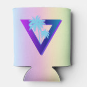 RETROWAVE SYNTHWAVE PALMBOOM TRIANGLE BLIKJE KOELE BLIKJESKOELER (Achterkant)