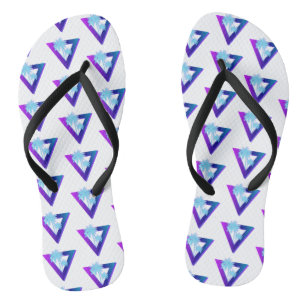 RETROWAVE SYNTHWAVE PALMBOOMEN DRIEHOEK MUILEN TEENSLIPPERS