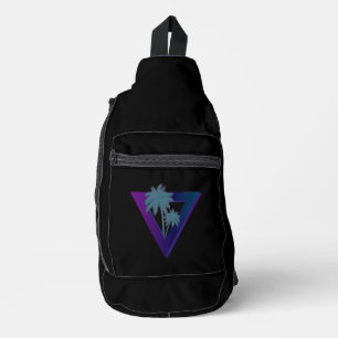 RETROWAVE TRIANGLE PALM TREES TAS